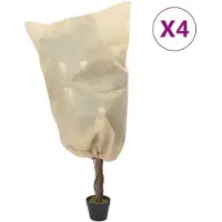 vidaXL Housses de protection pour plantes avec cordon de serrage 4 pcs