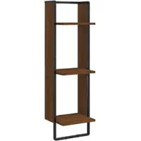 vidaXL Étagère murale 3 niveaux chêne marron 30x25x100 cm