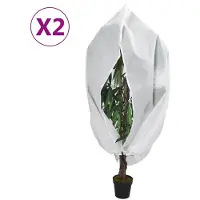 vidaXL Housses de protection pour plantes avec fermeture éclair 2 pcs
