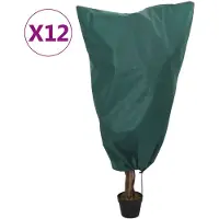 vidaXL Non-tissé d'hiver avec cordon de serrage 12 pcs. 70 g/m² 0,8x1 m