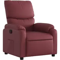 vidaXL Fauteuil relax vin rouge similicuir