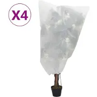 vidaXL Housses de protection pour plantes avec cordon de serrage 4 pcs
