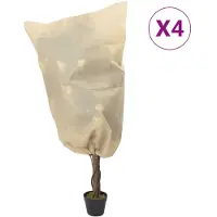 vidaXL Housses de protection pour plantes avec cordon de serrage 4 pcs