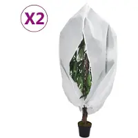 vidaXL Housses de protection pour plantes avec fermeture éclair 2 pcs