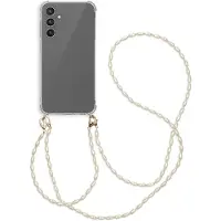 IMoshion Coque avec dragonne + bracelet - Perles Samsung Galaxy A25 (5G) - Transparent