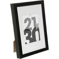 Atmosphera Cadre photo en Bois Noir pour Photo 21 x 30 cm