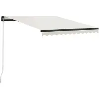 vidaXL Store rétractable manuel 300 x 250 cm Crème
