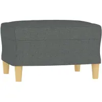 vidaXL Repose-pied Gris foncé 60x50x41 cm Tissu
