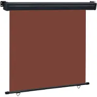 vidaXL Marquise latérale de balcon 165x250 cm Marron