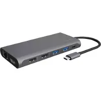 Raidsonic Station d'accueil IB-DK4050-CPD pour ordinateur portable IcyBox USB-C vers 3 sorties vidéo