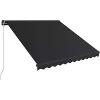 vidaXL Store rétractable manuel 300 x 250 cm Anthracite