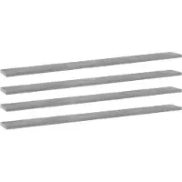 vidaXL Panneaux de bibliothèque 4 pcs gris béton bois d’ingénierie