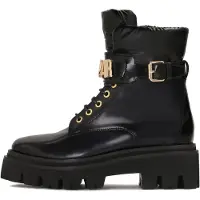 Kazar Bottines à lacets or / noir