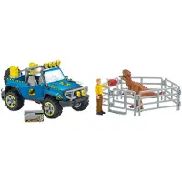 Schleich Voiture tout-terrain avec avant-poste Dino - - 41464 - Dinosaurs