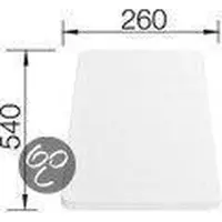 BLANCO Planche à découper universelle blanche 540x260