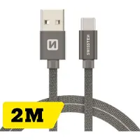 Swissten Datenkabel Textil USB / USB-C 2.0 M