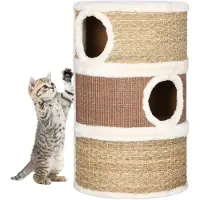vidaXL Bac à litière pour chats 60 cm Herbe de mer
