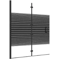 vidaXL Cabine de douche pliante ESG 120x140 cm noir