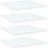vidaXL Panneaux de bibliothèque 4 pcs blanc bois d’ingénierie