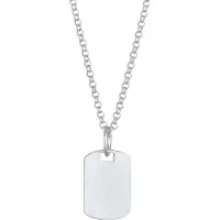 KUZZOI Chaîne 'Dog Tag' argent