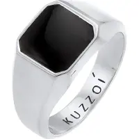 KUZZOI Bague noir / argent