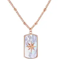 Valero Pearls Chaîne or rose / blanc perle