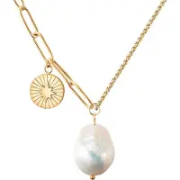 Valero Pearls Chaîne or / blanc