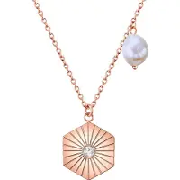 Valero Pearls Chaîne or rose / transparent / blanc perle