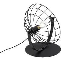 QAZQA Lampe de table industrielle noire réglable - Hanze