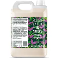 Faith In Nature Savon pour les Mains Lavande et Géranium (Recharges, Savon liquide, 5000 ml)
