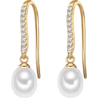 Valero Pearls Boucles d'oreilles or / blanc