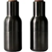 Audo Copenhagen Bottle Grinder Lot de 2 Bronzed Brass|Walnut