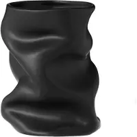 Audo Copenhagen Collapse Vase H20 cm | Black
