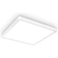 Briloner Panneau LED plafond ultra-plat 18W 2400lm 293x293mm, dimmable 3 niveaux avec rétroéclairage décoratif, mémoire intégrée, blanc neutre 4000K, IP20