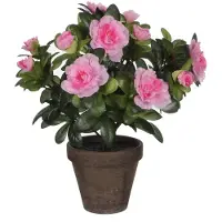Mica Decorations Azalée artificielle Rosa en pot