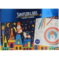 Wins Holland Sets de table Livre à colorier Sinterklaas, 12pcs.