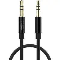 IMoshion ﻿Câble AUX - Câble audio 3,5 mm / Jack - Mâle vers mâle - 1 mètre - Noir