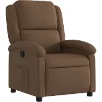 vidaXL Fauteuil relax brun Tissu