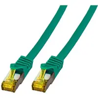 EFB Elektronik MK7001.1,5GR RJ45 Patchkabel S/FTP Cat.6A LSZH Cat.7 Rohk. 1,5m grün