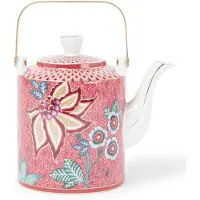 Pip studio Théière Coffret Cadeau Pip Studio Oriental Flower Festival Dark Pink 1 L