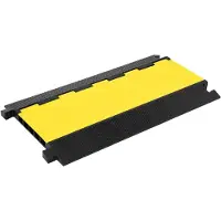 vidaXL Rampe de protection de câble avec 5 canaux 90 cm caoutchouc