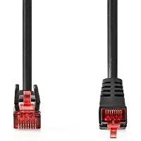 Nedis Câble réseau CAT6 - RJ45 mâle - RJ45 mâle - SF/UTP - 3.00 m - rond - LSZH - noir - enveloppe