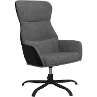 vidaXL Chaise de relaxation Gris clair Tissu
