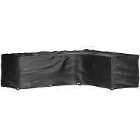vidaXL Housse de salon de jardin en forme de L 18 œillets 285x220x80cm