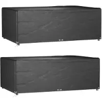vidaXL Housses de salon de jardin 2 pcs 12 œillets rectangulaire