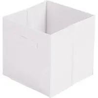 DOCHTMANN Boîte de rangement textile, blanc 31x31x31cm