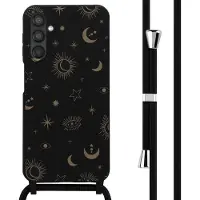IMoshion Coque design en silicone avec cordon pour Samsung Galaxy A25 (5G) - Sky Black