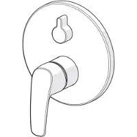 Hansa Hansapinto Set de finition pour baignoire + douche, mono levier/poignée