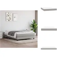 vidaXL Matelas à ressorts ensachés gris clair 140x200x20 cm Tissu - Matelas