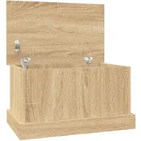 vidaXL Coffre Chêne Sonoma 50x30x28 cm Matériau dérivé du bois